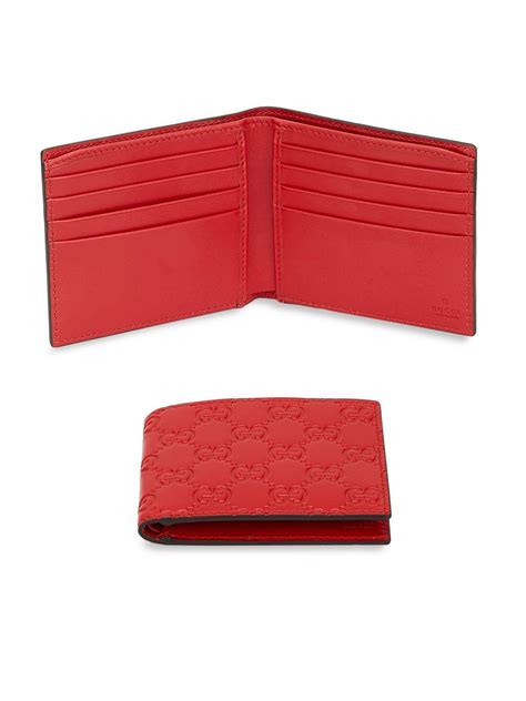 gucci leather card case|Gucci signature wallet red.